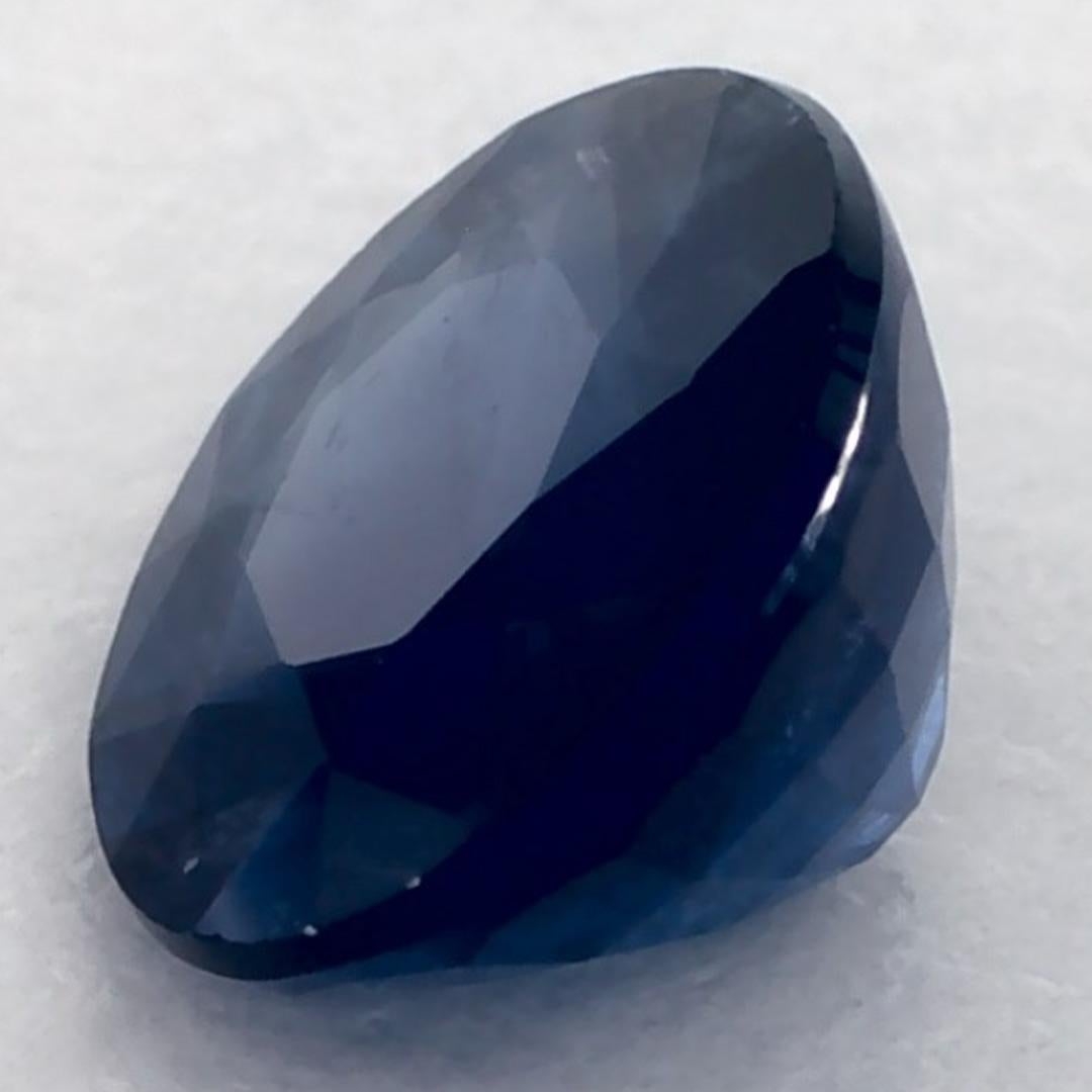 1.03 ct Zafiro Azul Redondo Gema Suelta en venta 2