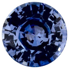 1.03 Ct Blue Sapphire Round Loose Gemstone