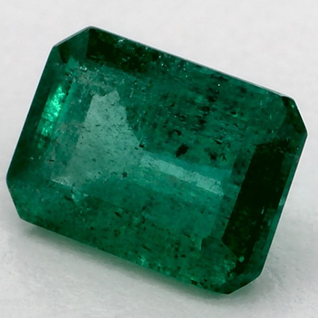 Octagon Cut 1.03 Ct Emerald Octagon Loose Gemstone For Sale