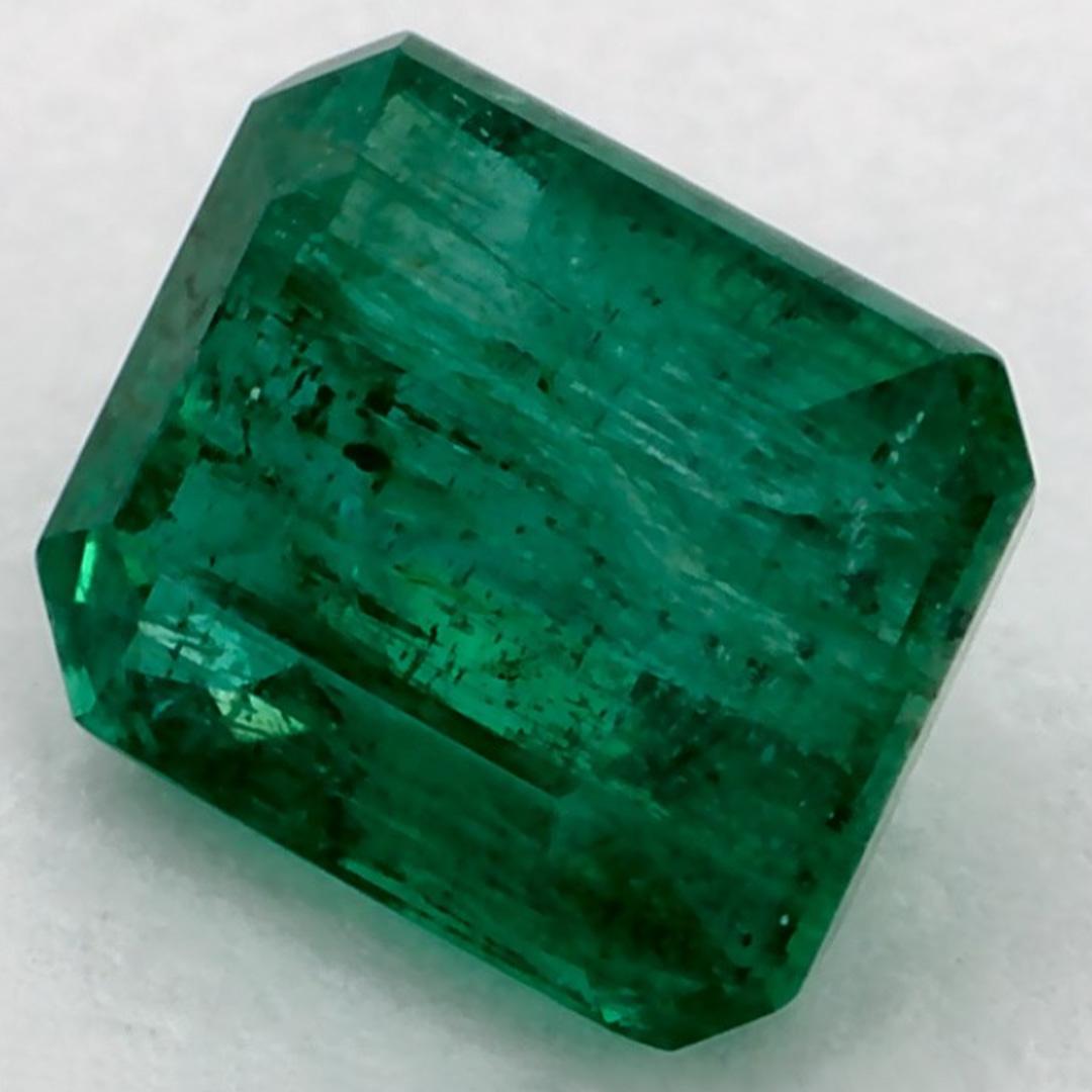 Octagon Cut 1.03 Ct Emerald Octagon Loose Gemstone For Sale