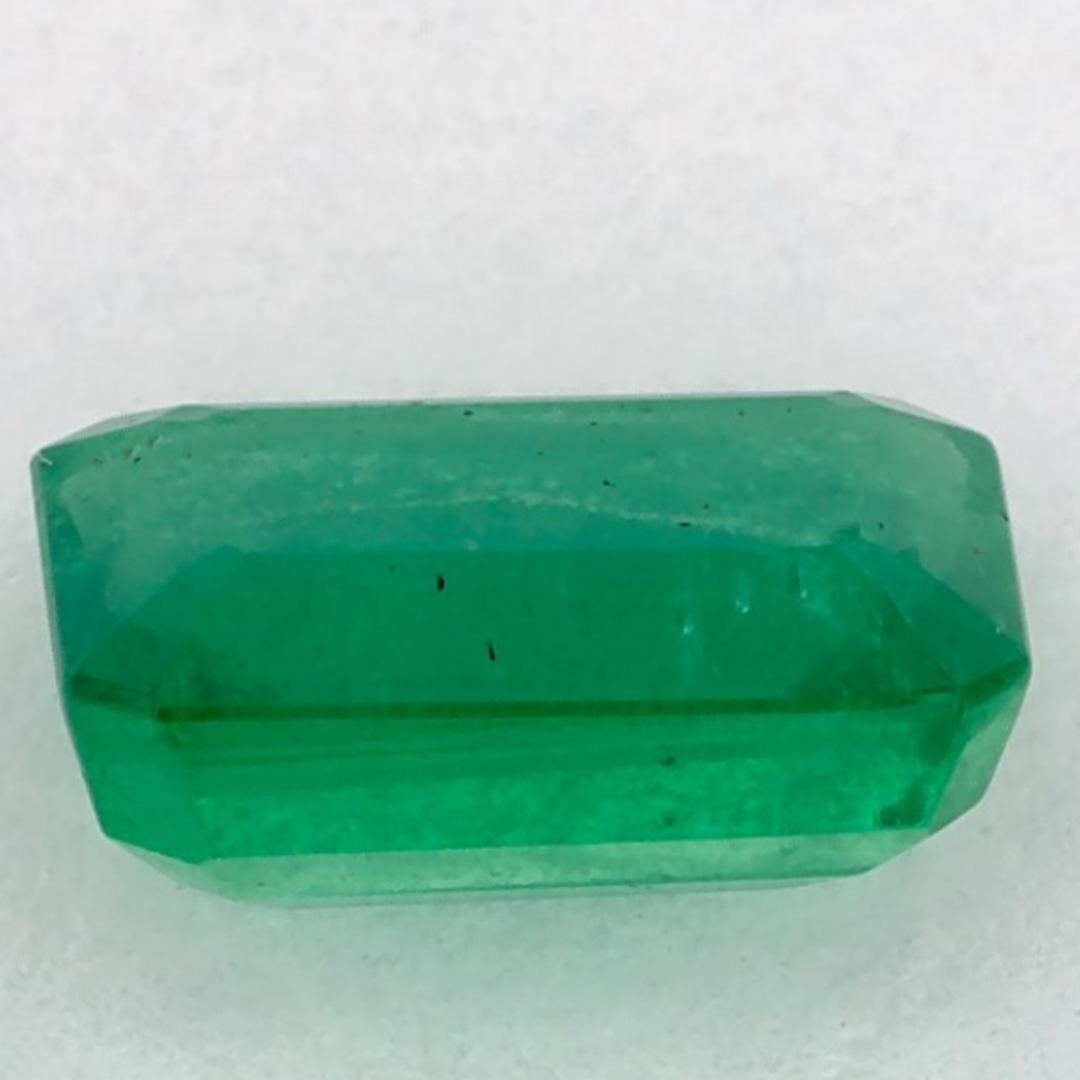 1.03 Ct Emerald Octagon Loose Gemstone In New Condition For Sale In Fort Lee, NJ