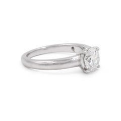 1.03 Ct. GIA Round Brilliant Cut Platinum Solitaire Engagement Ring by Taffin