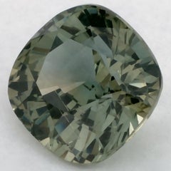 1.03 Ct Green Sapphire Cushion Loose Gemstone