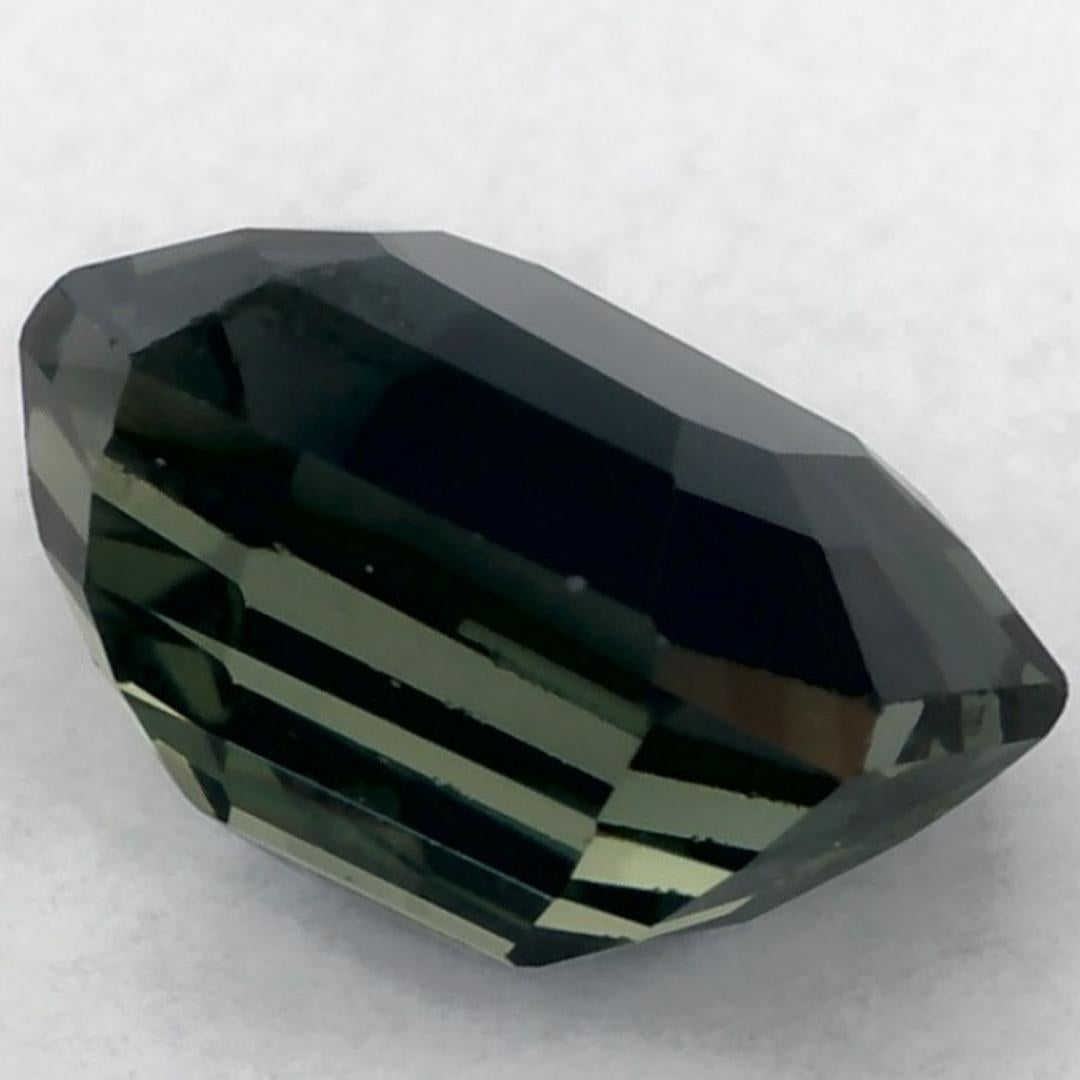 1.03 Ct Green Sapphire Octagon Loose Gemstone (pierre précieuse en vrac) en vente 1