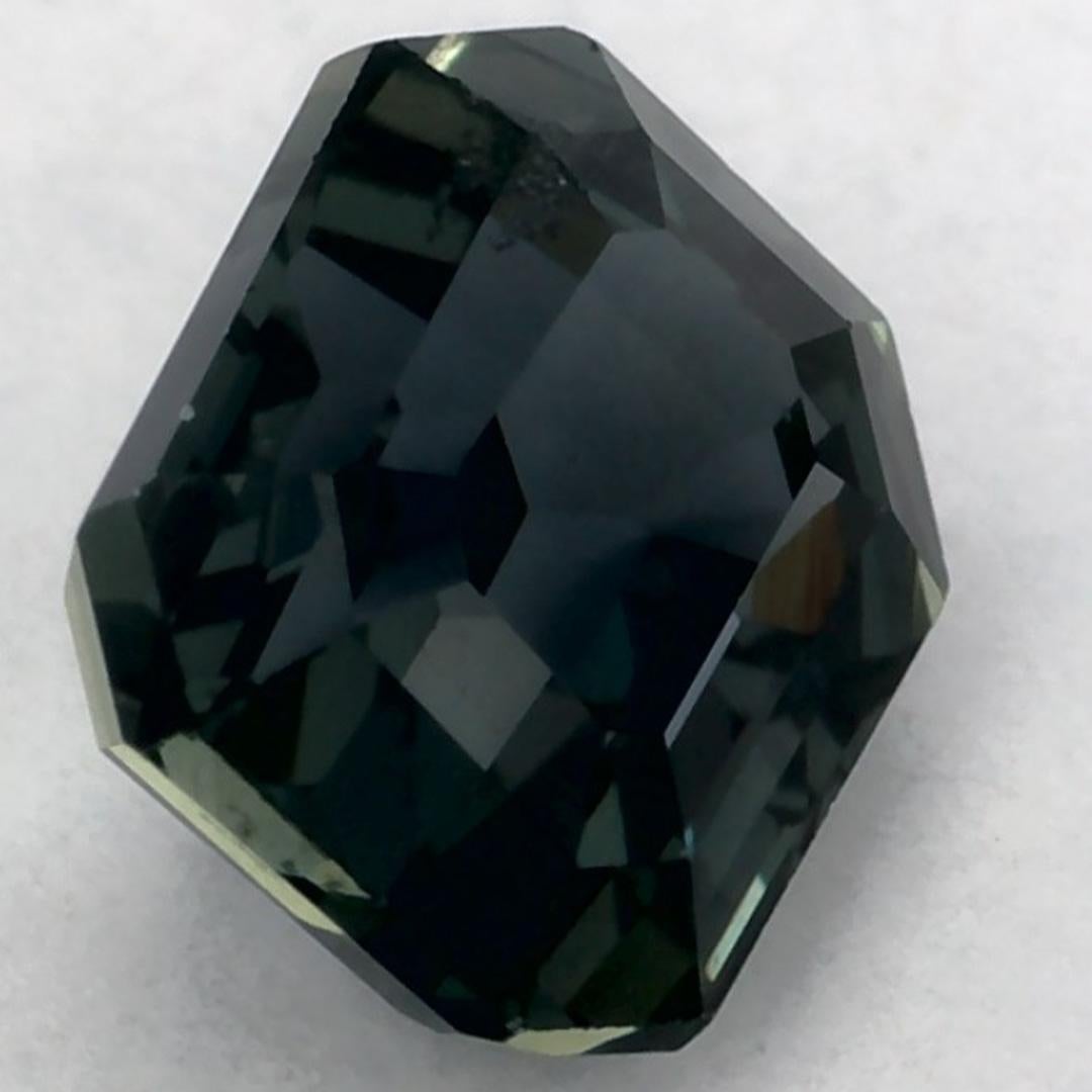 1.03 Ct Green Sapphire Octagon Loose Gemstone (pierre précieuse en vrac) en vente 2