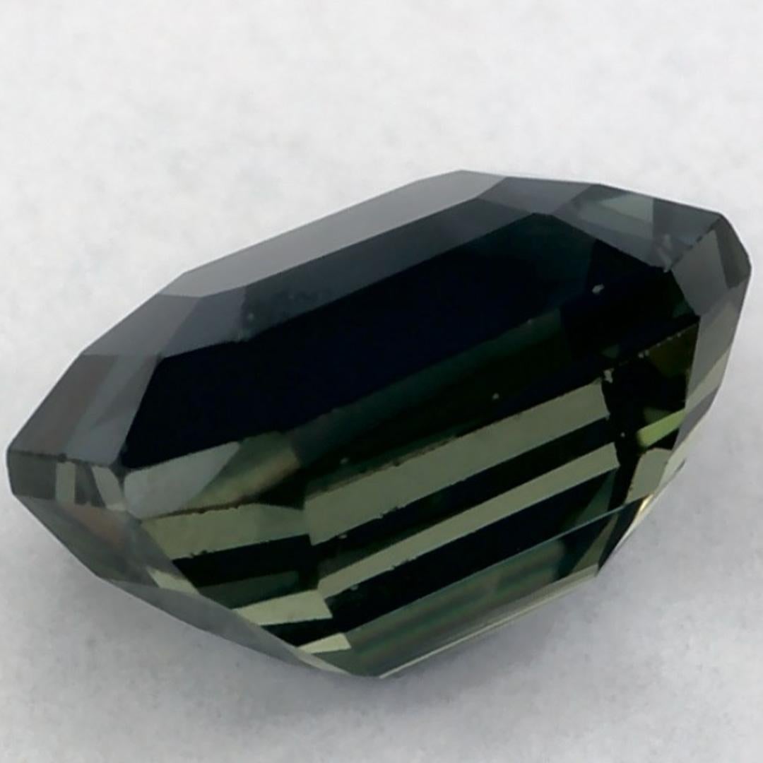 1.03 Ct Green Sapphire Octagon Loose Gemstone (pierre précieuse en vrac) en vente 3