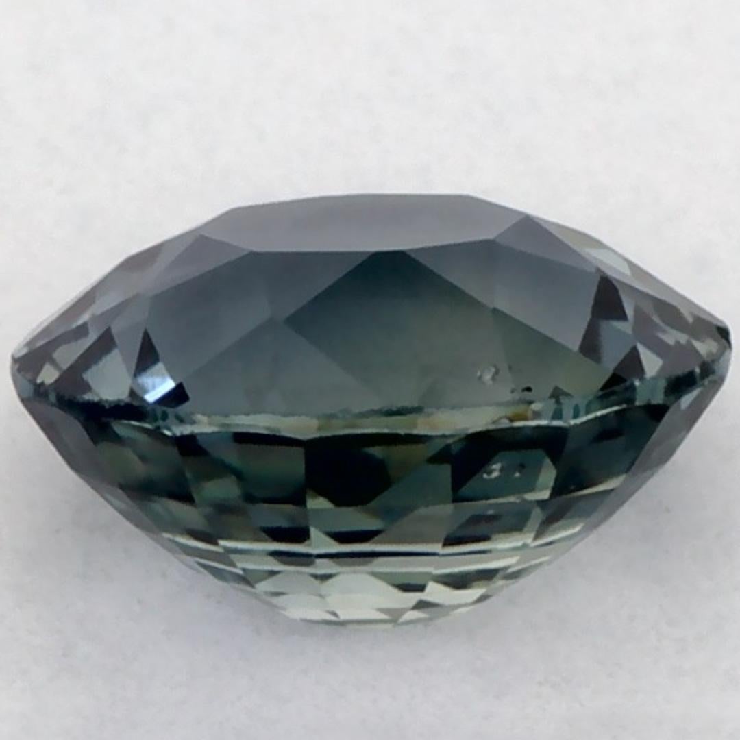 1.03 Ct Green Sapphire Oval Loose Gemstone (Saphir vert ovale en vrac) Neuf - En vente à Fort Lee, NJ