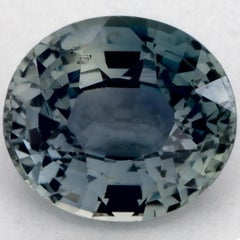 1.03 Ct Green Sapphire Oval Loose Gemstone