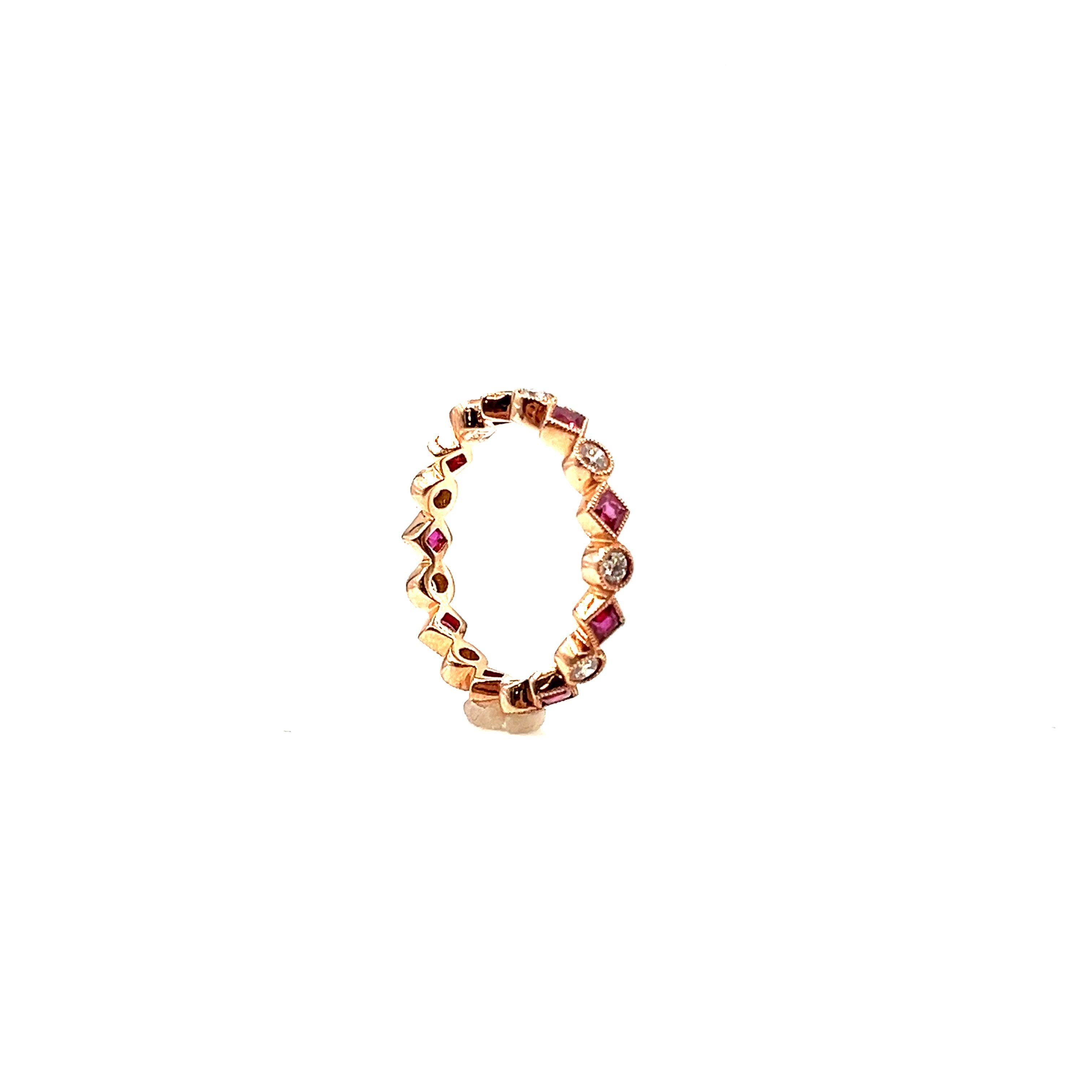 Anillo de Rubí Natural y Diamante de 1.03 ct en Nuevo estado para la venta en Chicago, IL