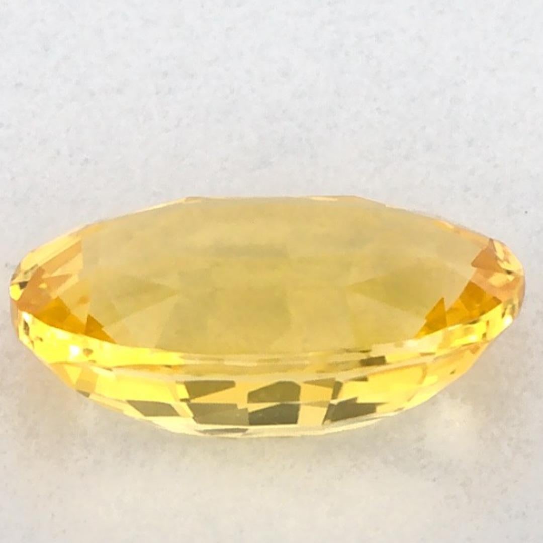 1.03 carati di zaffiro giallo ovale sfuso In condizioni Nuovo in vendita a Fort Lee, NJ