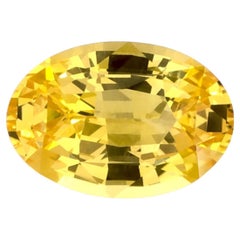 1.03 Ct Yellow Sapphire Oval Loose Gemstone