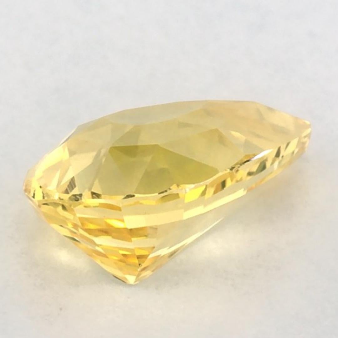 1.03 carati di zaffiro giallo a forma di pera sciolto in vendita 3