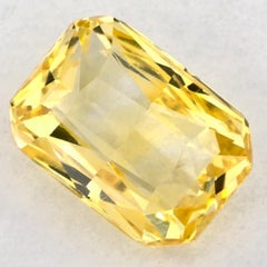 1.03 Ct Yellow Sapphire Radiant Loose Gemstone
