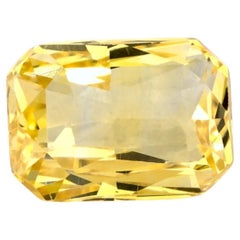 1.03 Ct Yellow Sapphire Radiant Loose Gemstone
