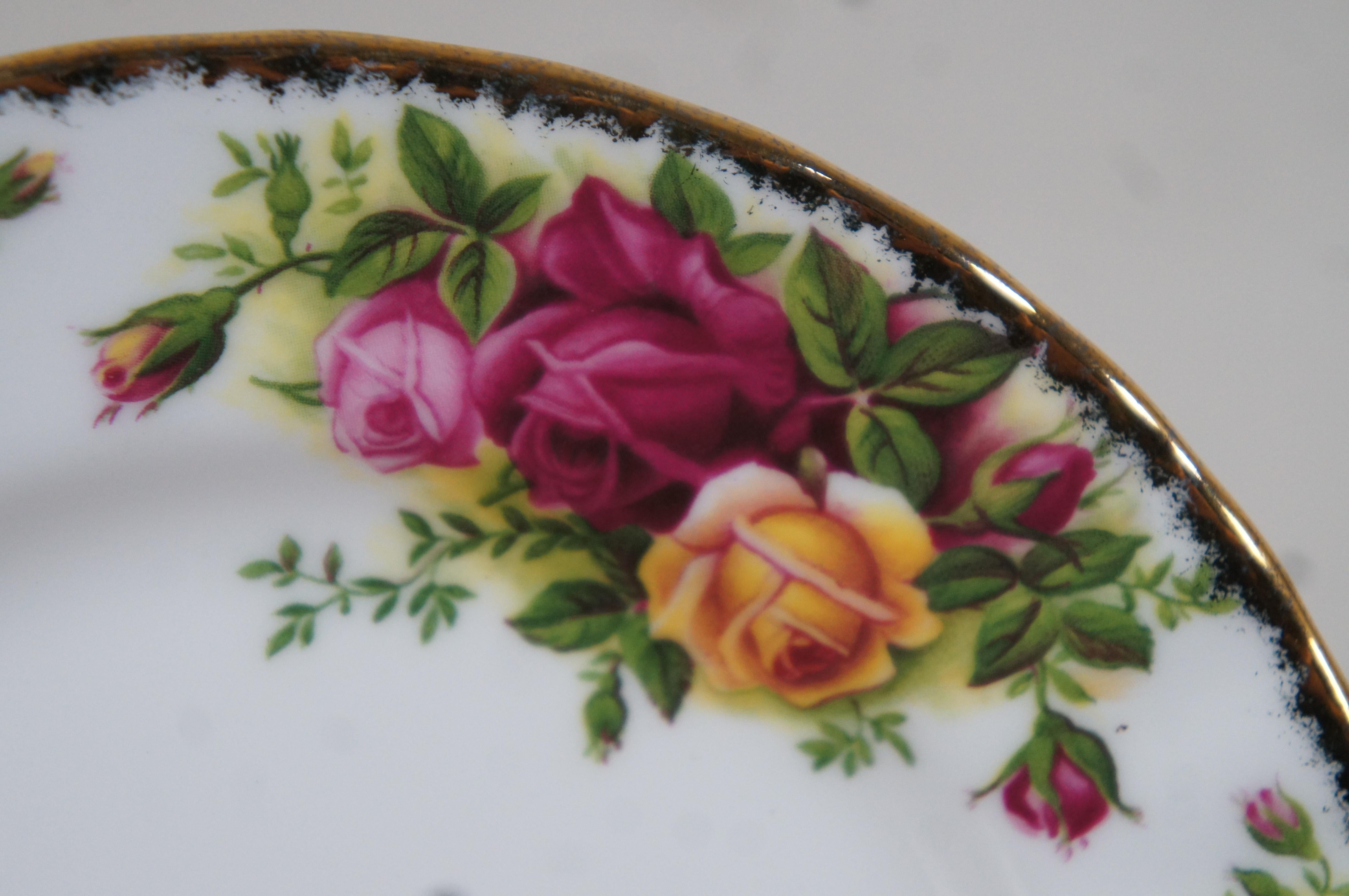 103 Stück Royal Albert England 1962 Old Country Roses Feines Porzellangeschirr Set 3