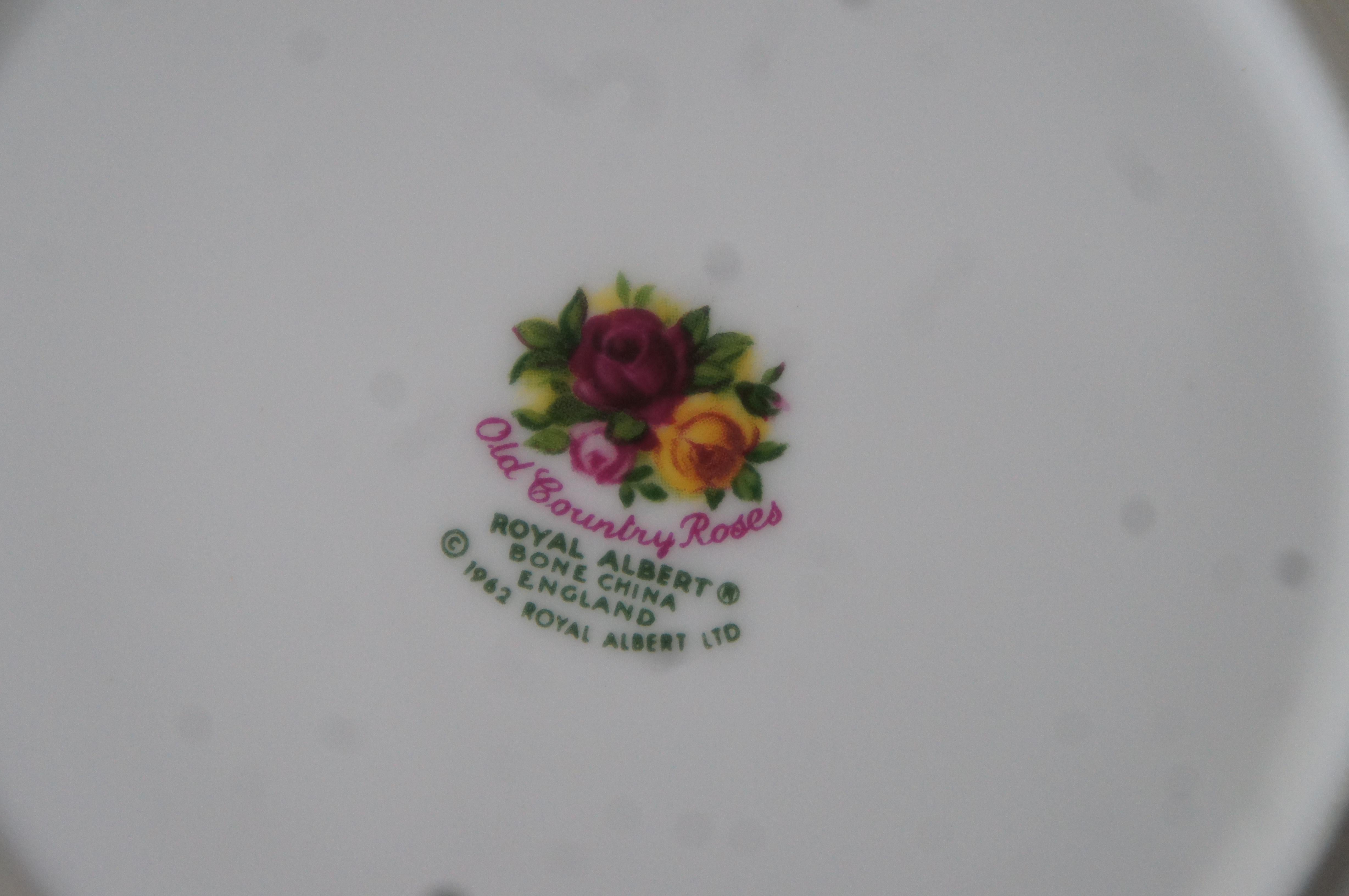 103 Stück Royal Albert England 1962 Old Country Roses Feines Porzellangeschirr Set 4