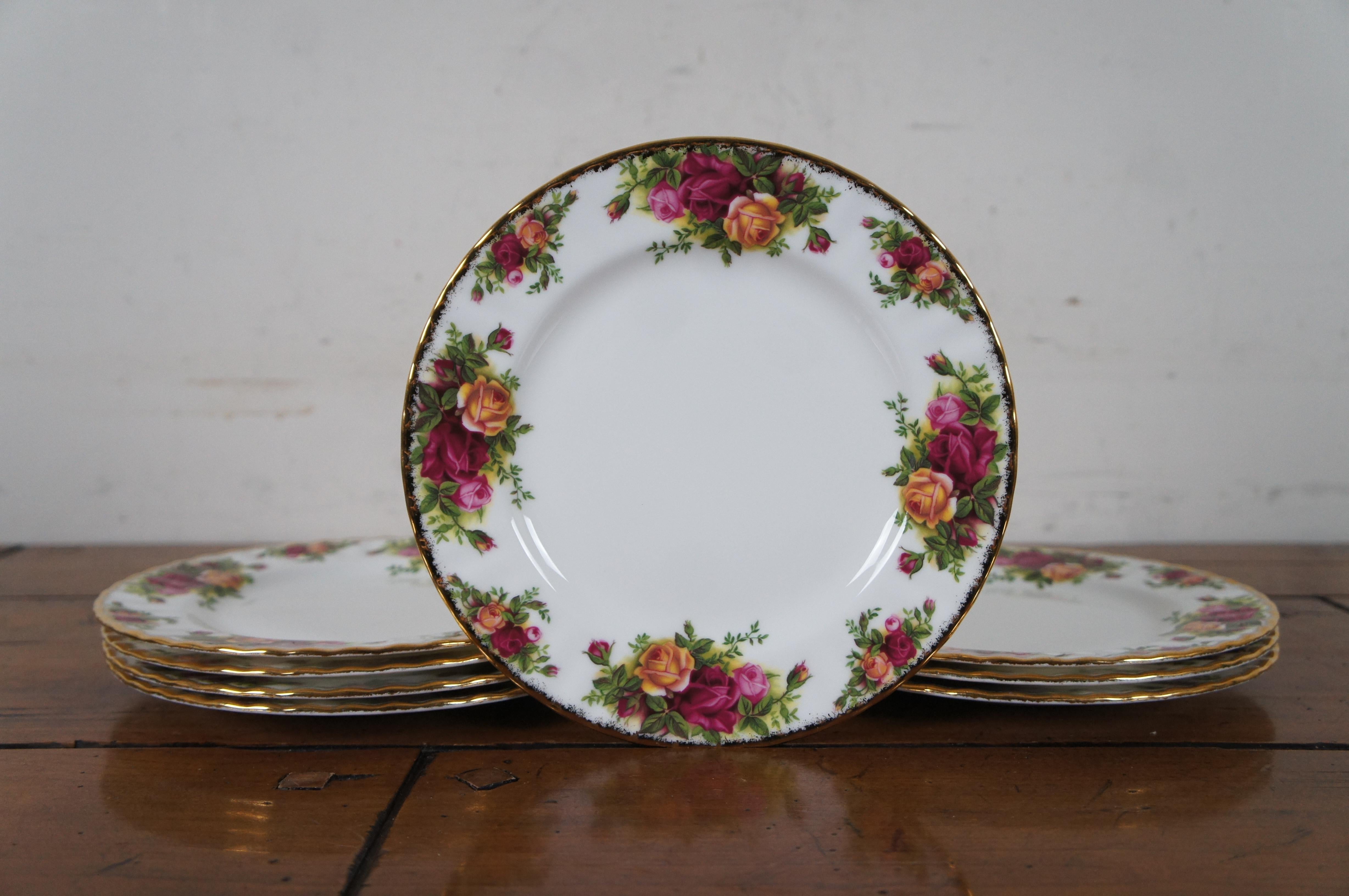 103 Stück Royal Albert England 1962 Old Country Roses Feines Porzellangeschirr Set 1