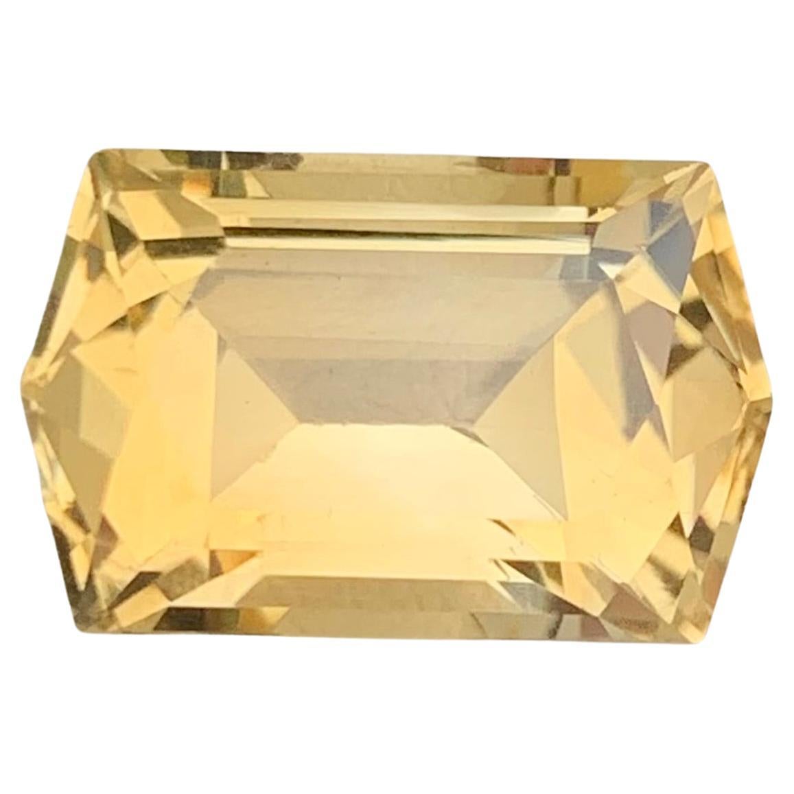 10,30 Quilates Citrino Natural Suelto Gema Corte Hexágono Para Joyería