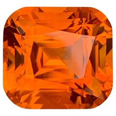 10.30 Carat Natural Loose Madeira Citrine Cushion Shape Gem