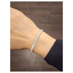 10,30 ct Ovalschliff-Tennisarmband