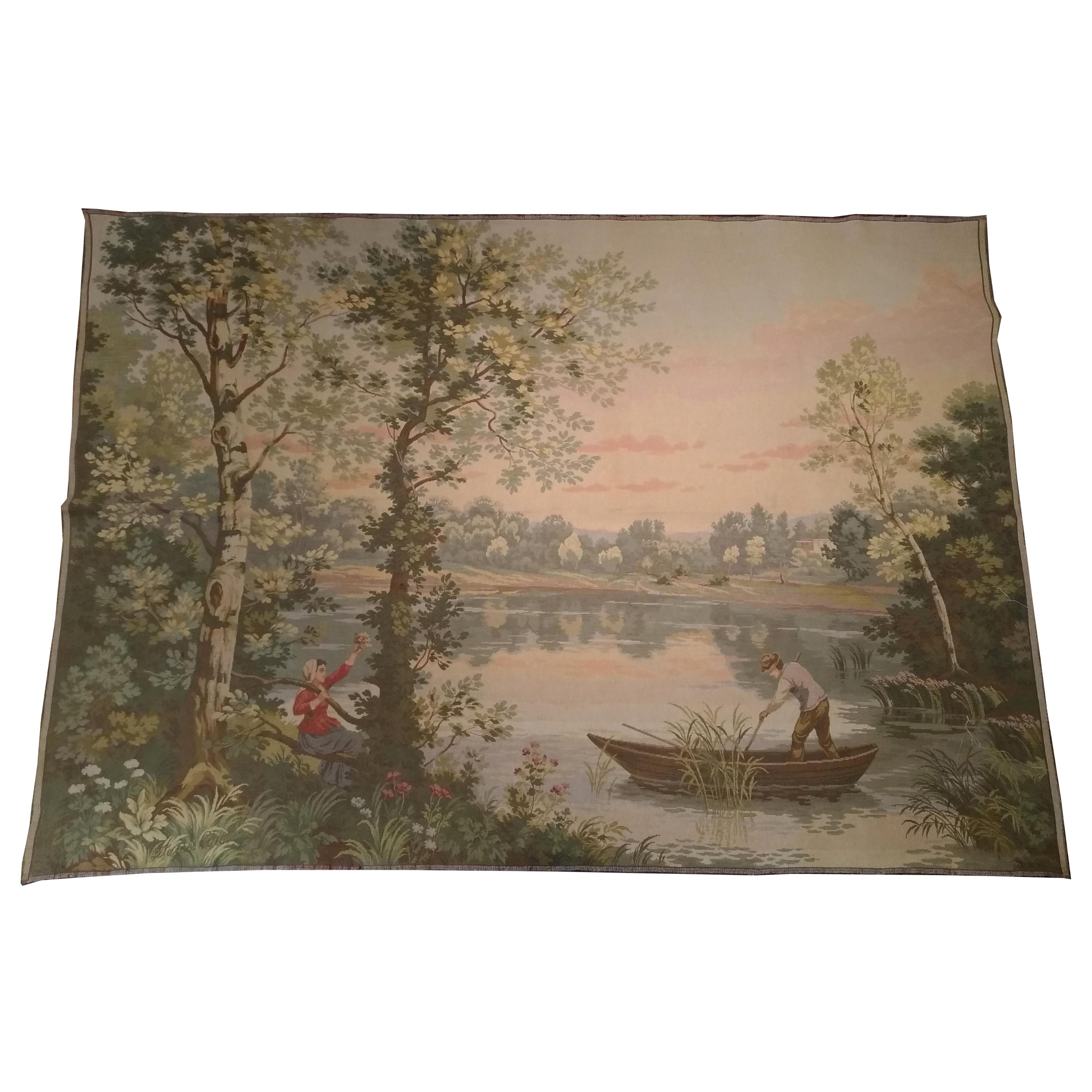 Large Italian Wall Tapestry by Paris Panneaux Gobelins at 1stDibs