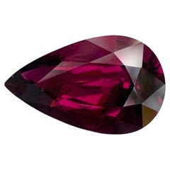 10,32 carati di granato rodolite naturale sfuso a forma di pera dalla Tanzania