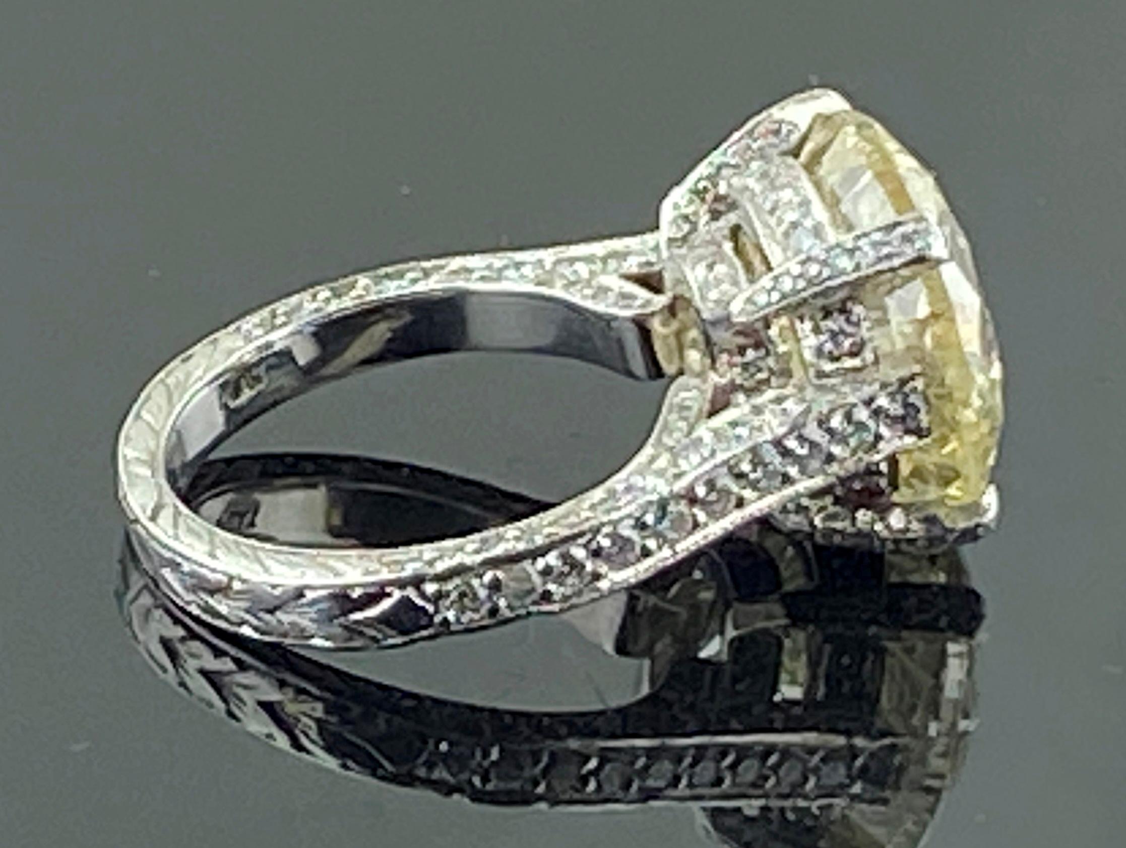 Round Cut 10.32 Carat Solitaire Diamond Ring in Platinum For Sale