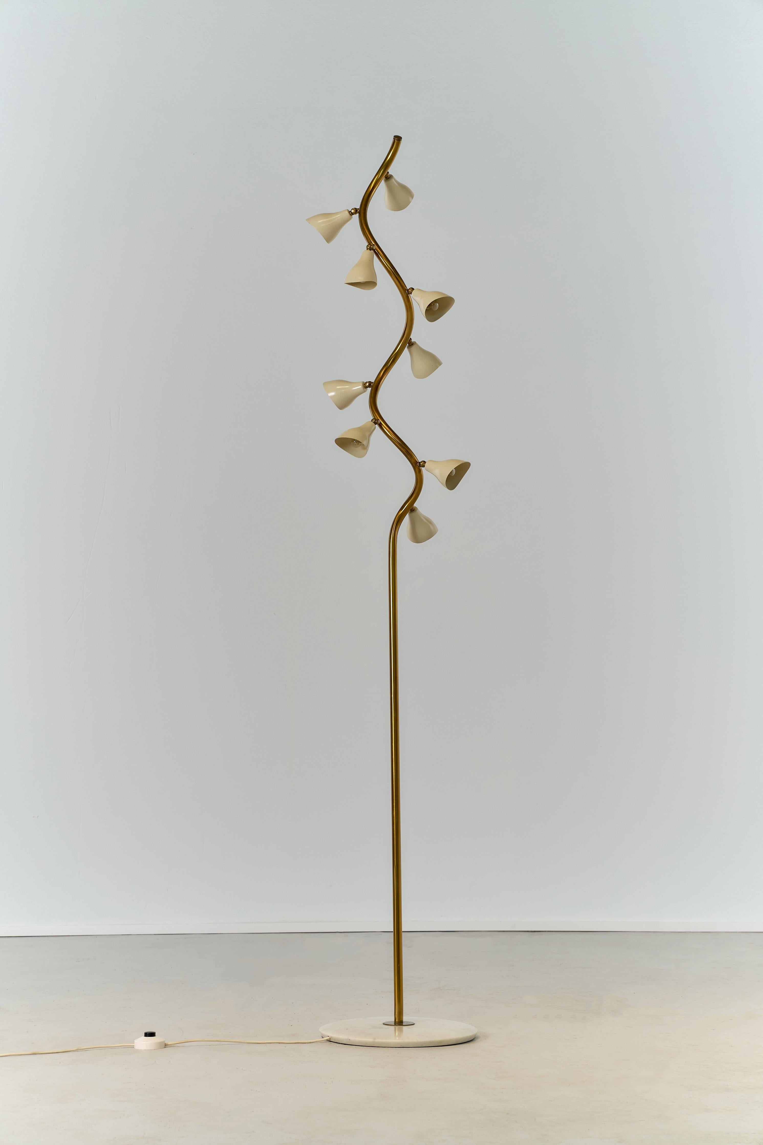 1034 Floor Lamp by Gino Sarfatti for Arteluce, Italy, 1948 In Good Condition In Melbourne, VIC