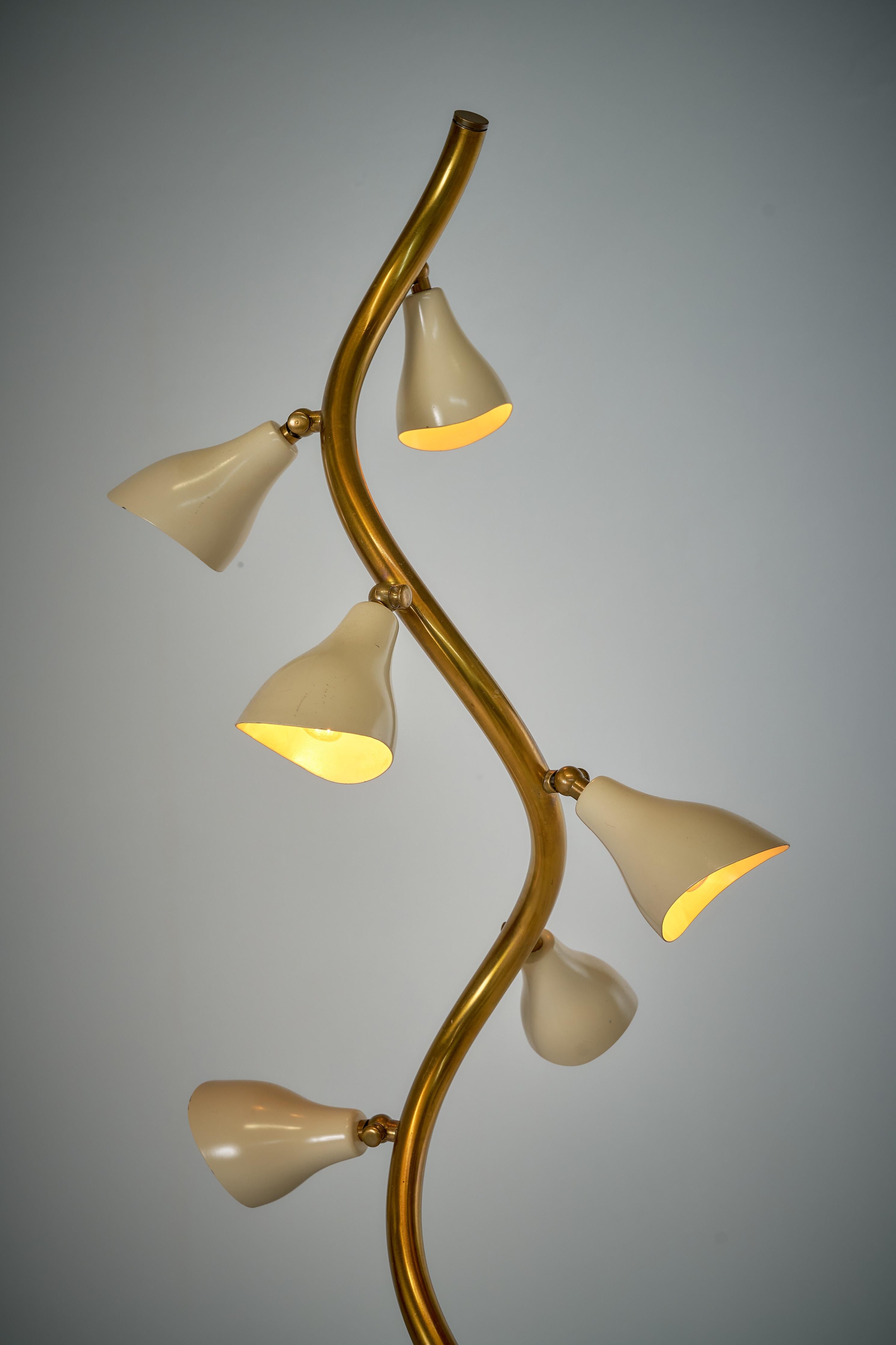 Brass 1034 Floor Lamp by Gino Sarfatti for Arteluce, Italy, 1948