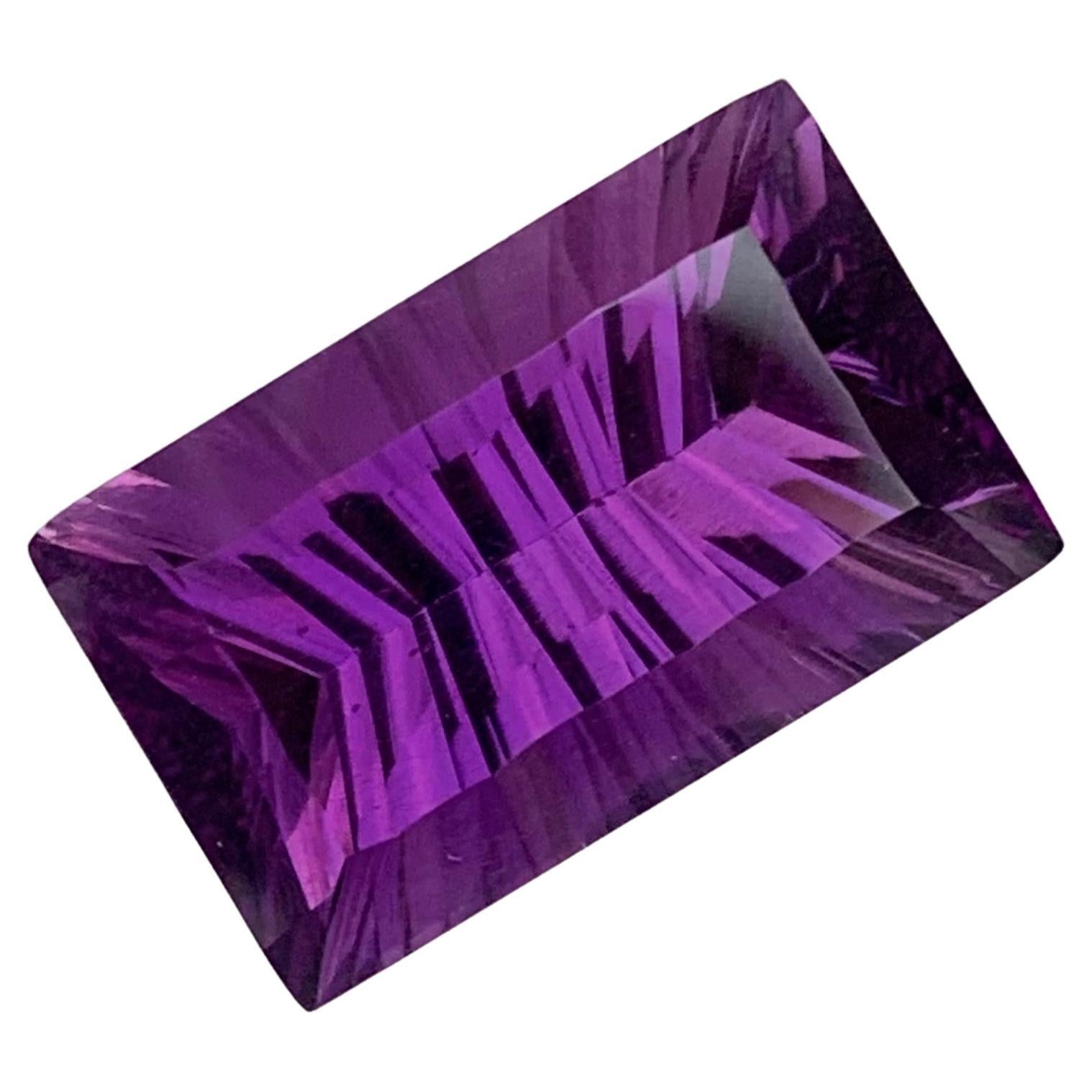 10.35 Carat Laser Cut Faceted Amethyst Gemstone Available For Sale 