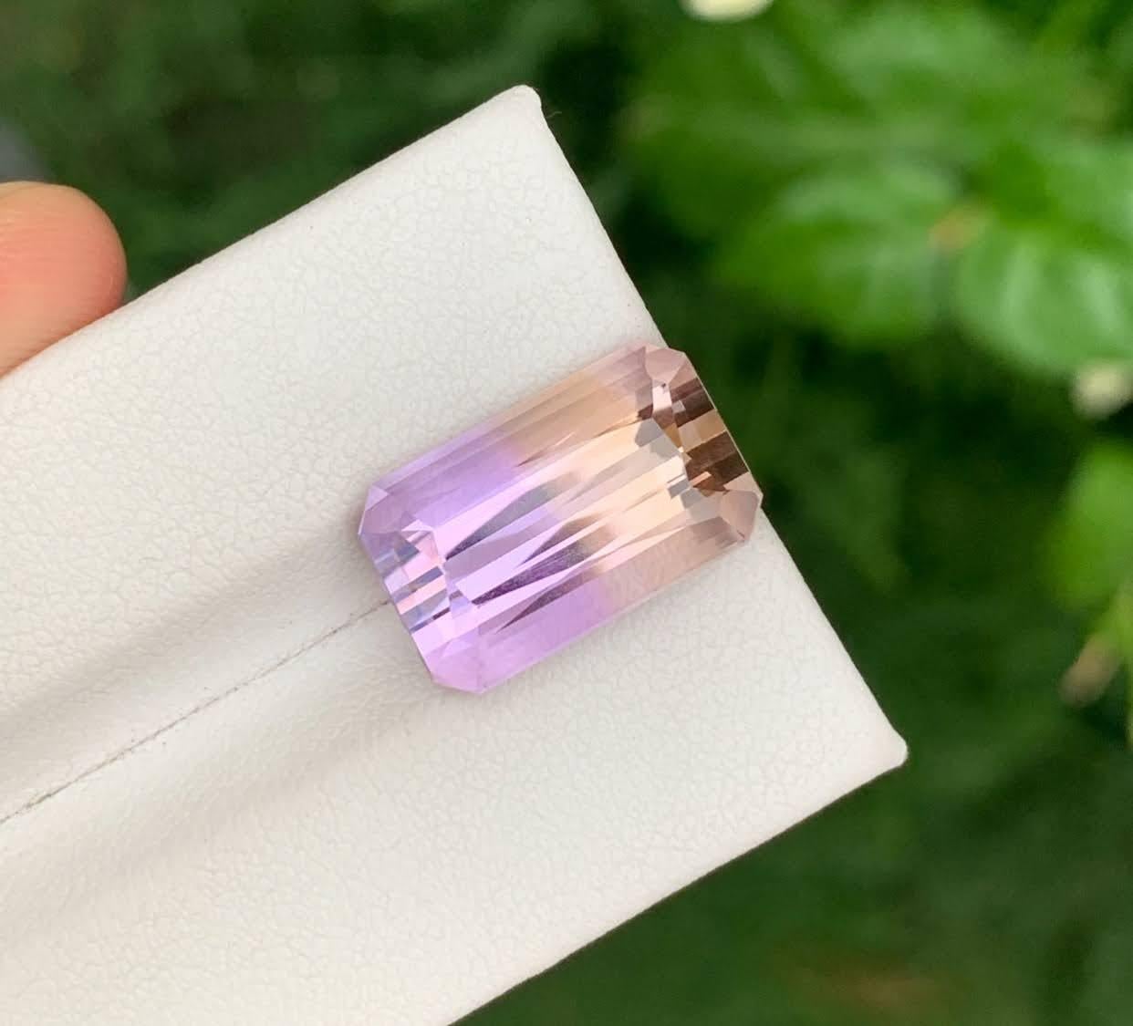 10.35 Carat Natural Loose Ametrine Gemstone Brilliant Cut Bolivian Gemstone For Sale 1