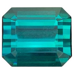10.35 Carat Natural Loose Blue Color Tourmaline Emerald Cut Afghan Gemstone (pierre précieuse afghane)