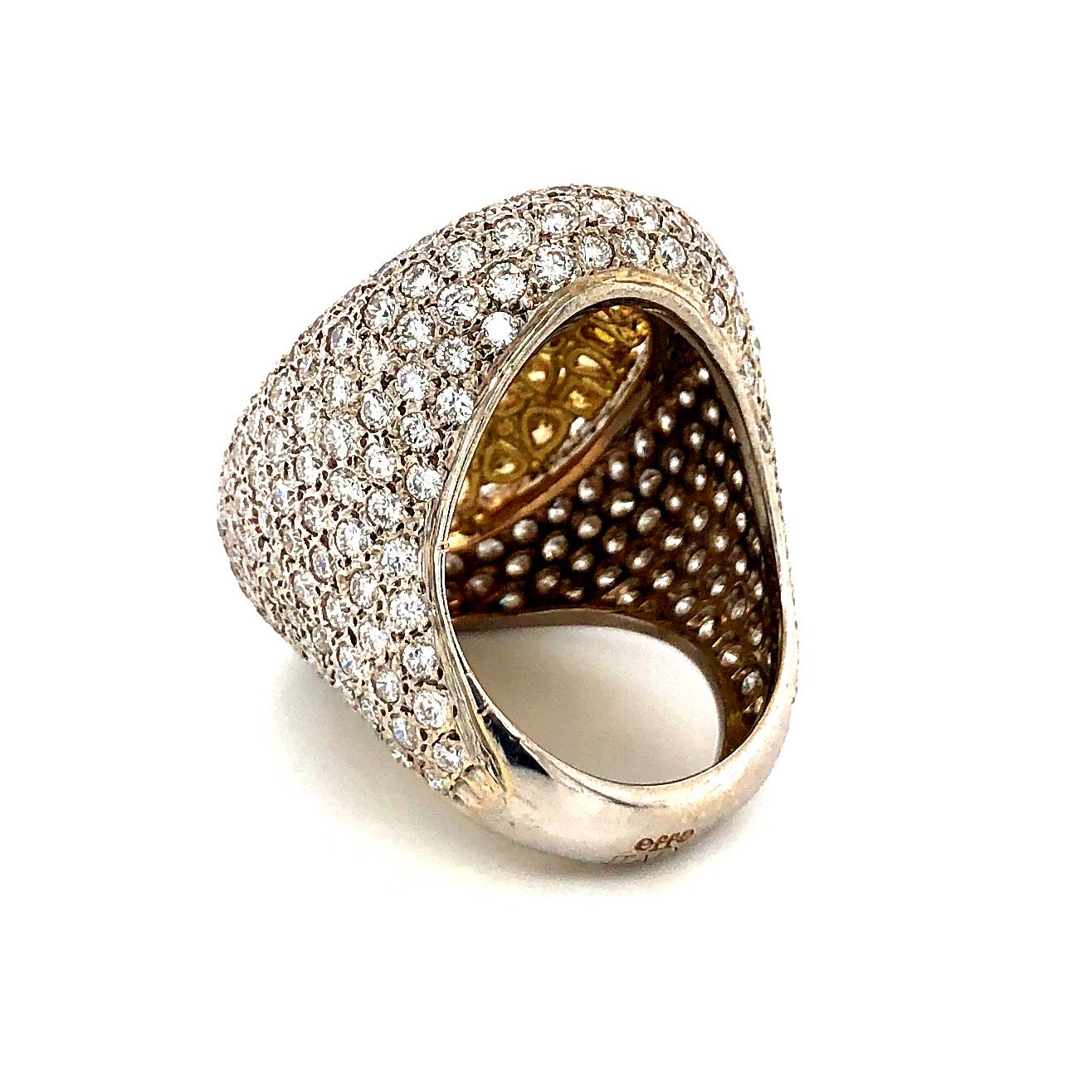 10.35 Carat Fancy Diamonds Ring 18 Karat Gold 4