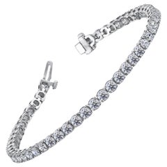 10.35ct Tennis Bracelet G/VS 14K White Gold