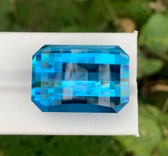 103.70 Carat Natural Loose London Blue Topaz Pixel Cut African Gemstone