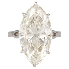 10.38 Carat Marquise Statement Brilliant White 18K White Gold
