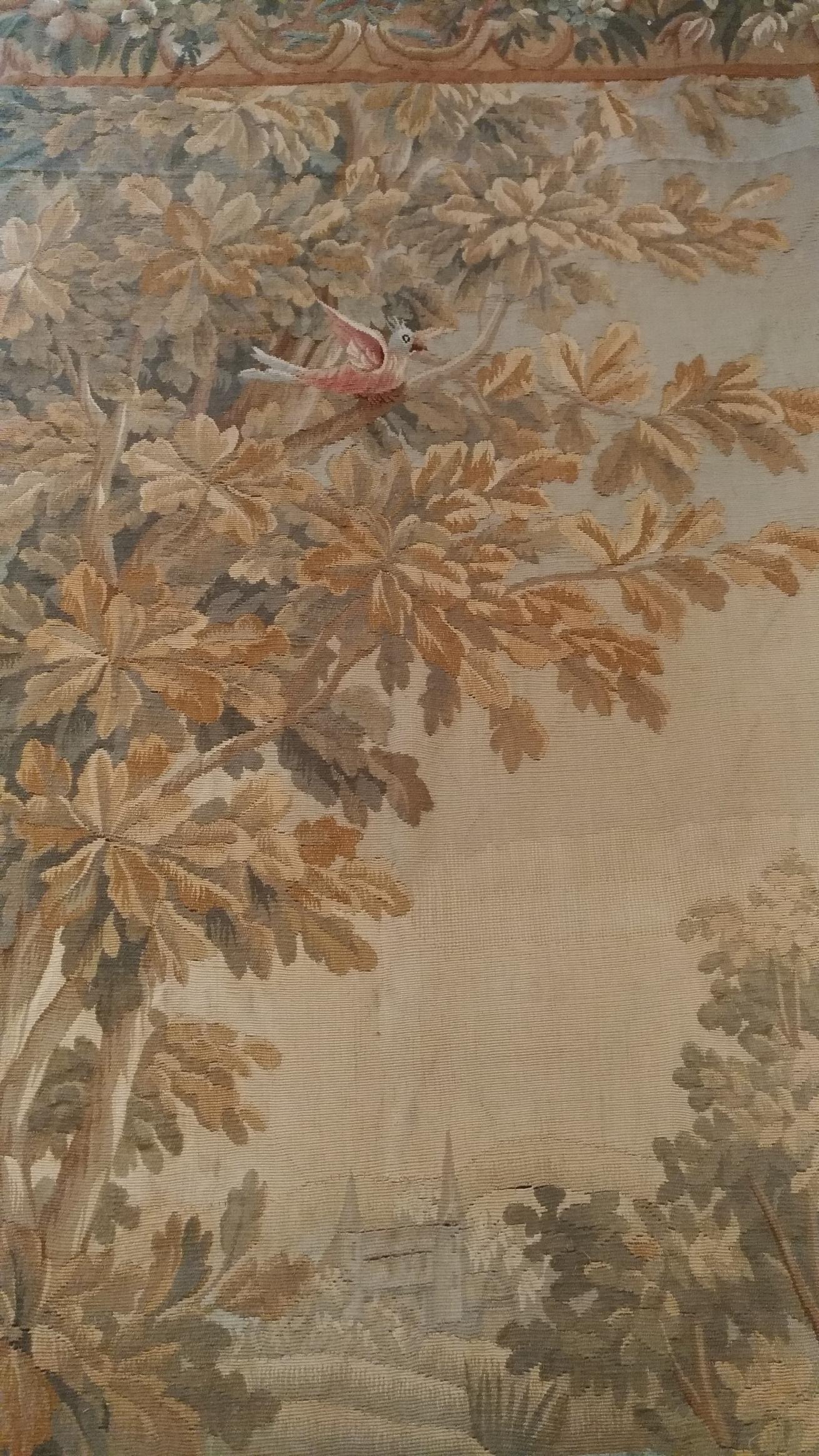 1039 - Beautiful French Aubusson Tapestry from the End of the 19th Century 4