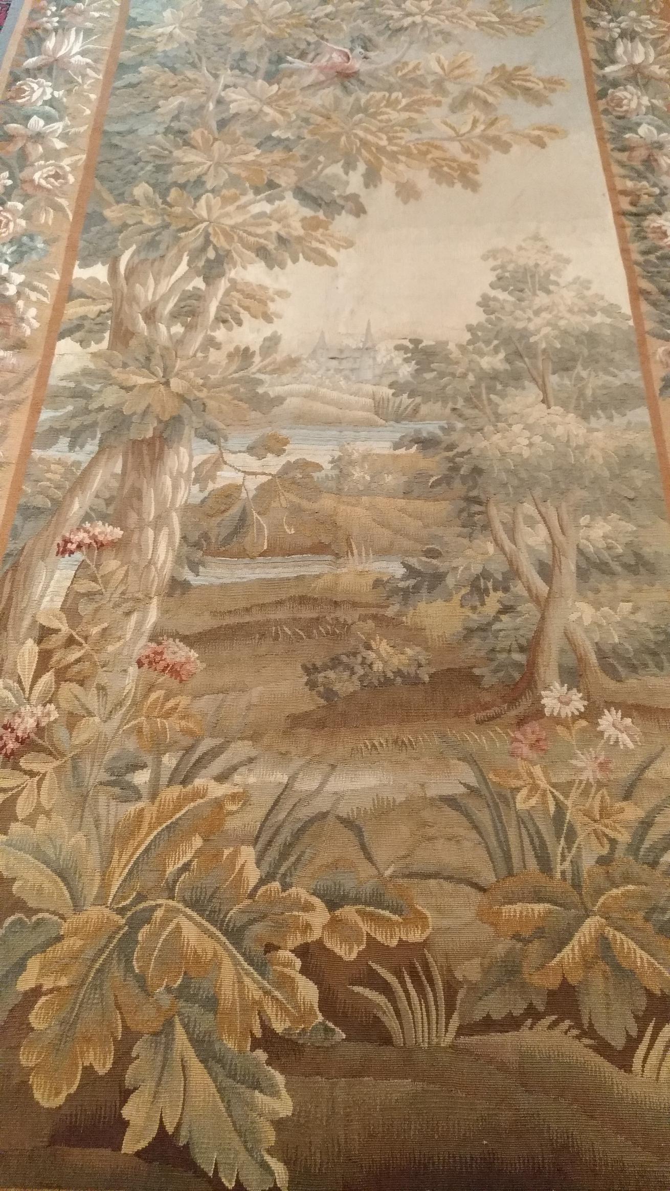 Late 19th Century 1039 - Beautiful French Aubusson Tapestry from the End of the 19th Century