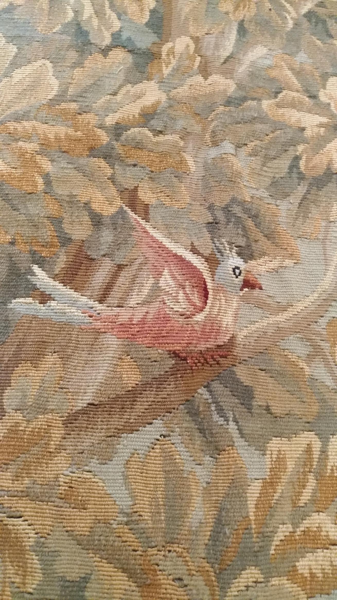 Wool 1039 - Beautiful French Aubusson Tapestry from the End of the 19th Century