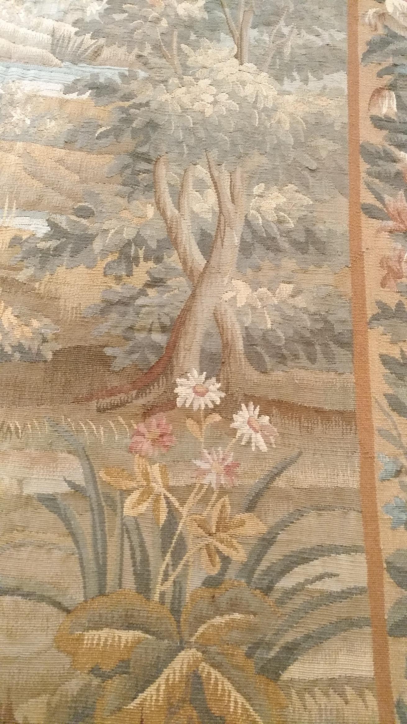 1039 - Beautiful French Aubusson Tapestry from the End of the 19th Century 2