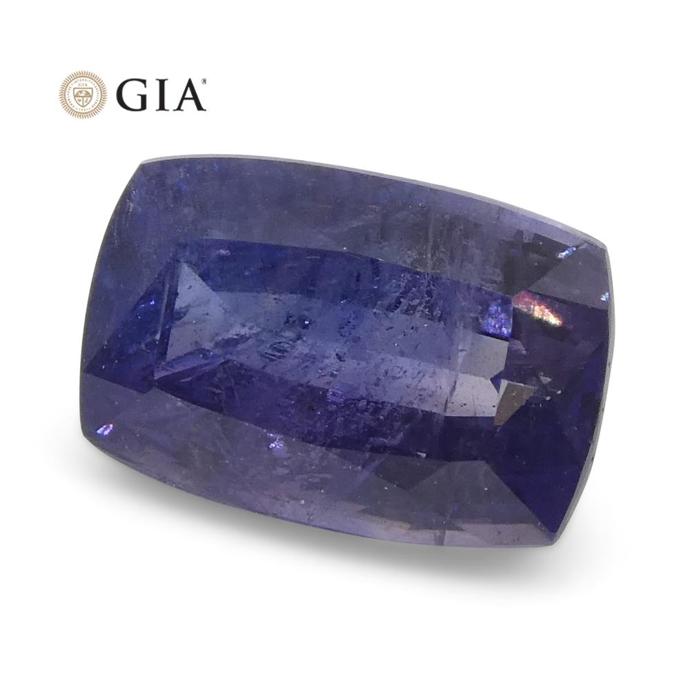 1.03ct Cushion Violetish Blue Sapphire GIA Certified Pakistan / Kashmir Unheated 4