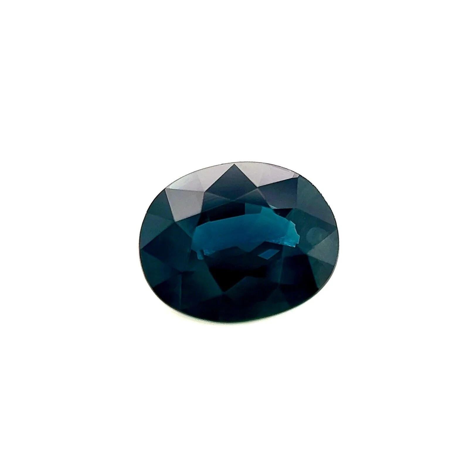 1.03ct Deep Blue Sapphire Oval Cut Rare 7x5.6mm Loose Gemstone VVS

Natural Deep Blue Sapphire Gemstone.
1.03 Carat sapphire with a beautiful deep blue colour. Also has excellent clarity, a very clean stone with only some small natural inclusions