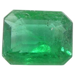 1.03ct Emerald Cut Green Emerald from Zambia