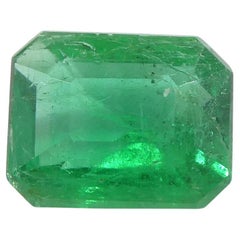 1.03ct Emerald Cut Green Emerald from Zambia