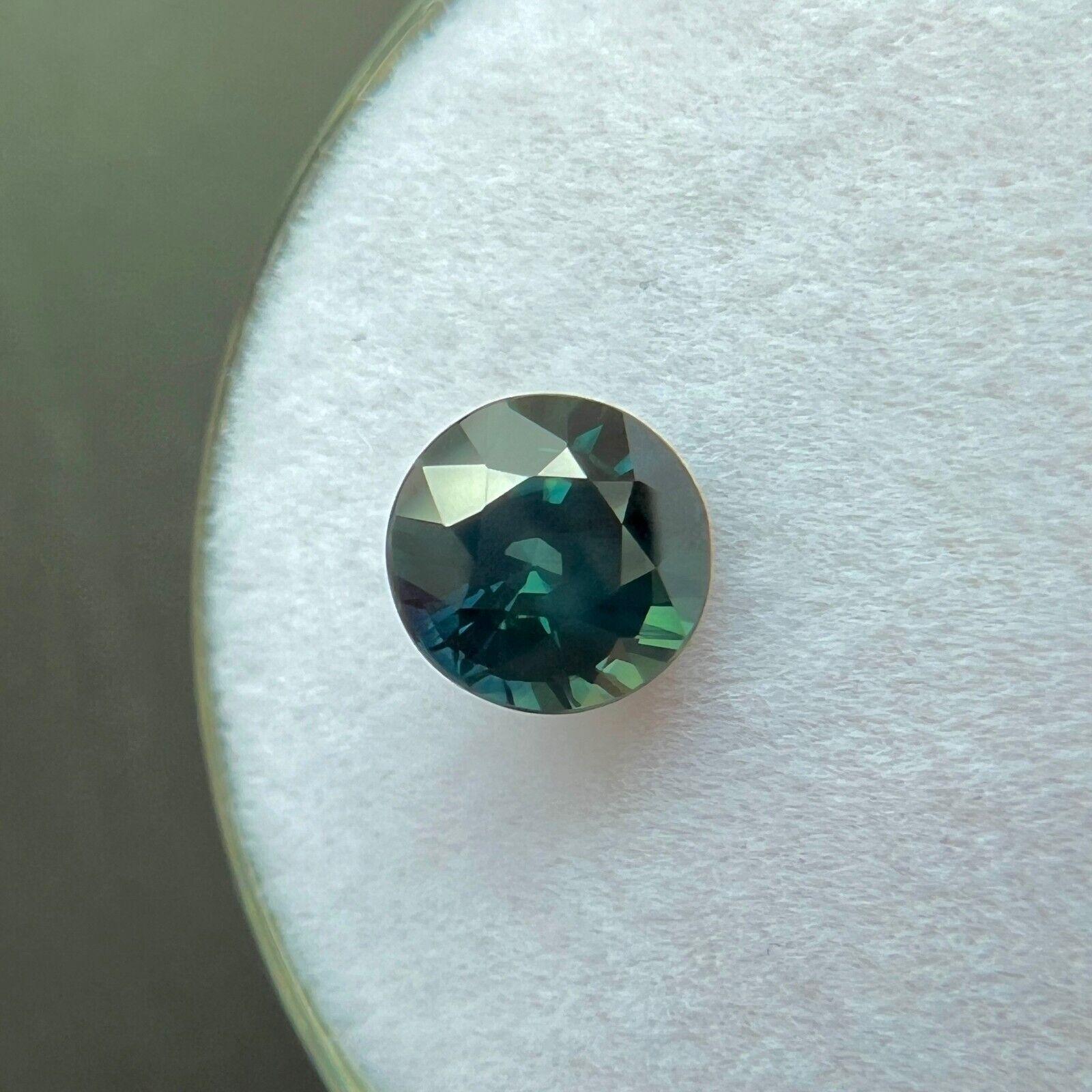 1.03ct Gia Certified Blue Sapphire Untreated Round Cut Rare Gemstone Vvs For Sale 1