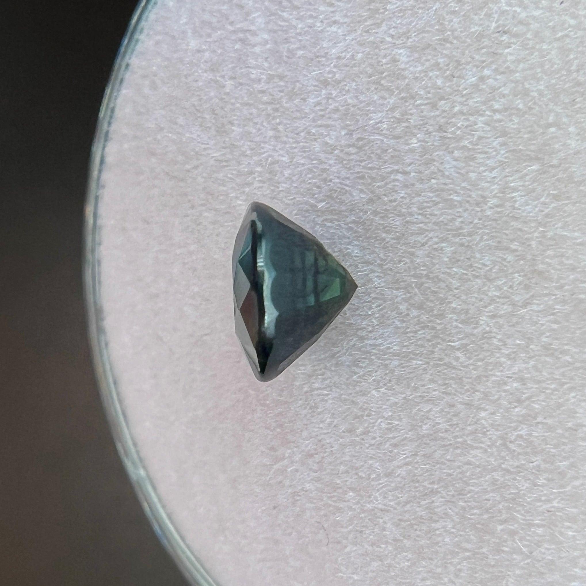 1.03ct Gia Certified Blue Sapphire Untreated Round Cut Rare Gemstone Vvs For Sale 2