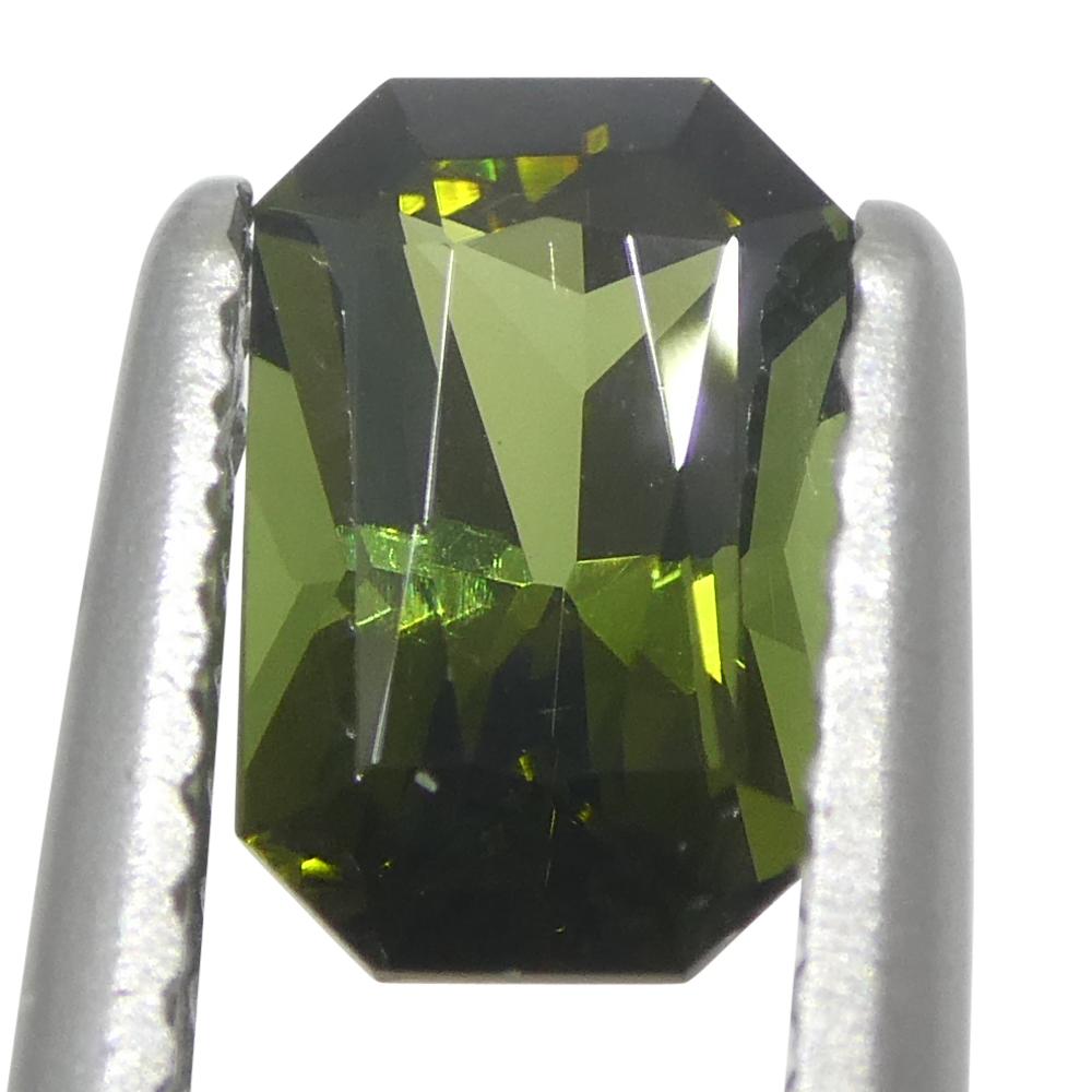 1.03ct Octagonal/Rectangle Green Tourmaline For Sale 6