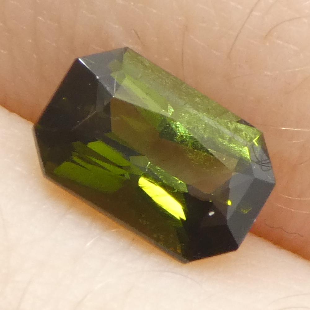 1.03ct Octagonal/Rectangle Green Tourmaline For Sale 7