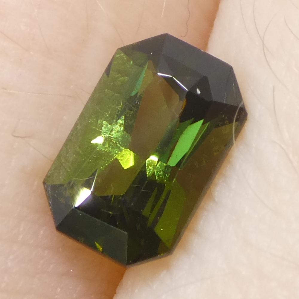 1.03ct Octagonal/Rectangle Green Tourmaline For Sale 8