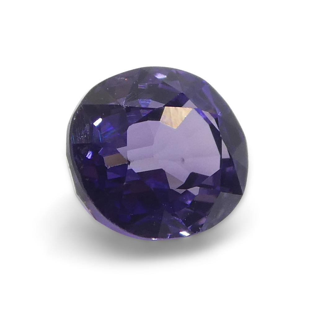 1.03ct Oval Purple Sapphire from Madagascar, Unheated For Sale 3